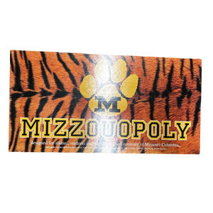 Mizzouopoly University of Missouri-Columbia Board Game Late for the Sky Tokens